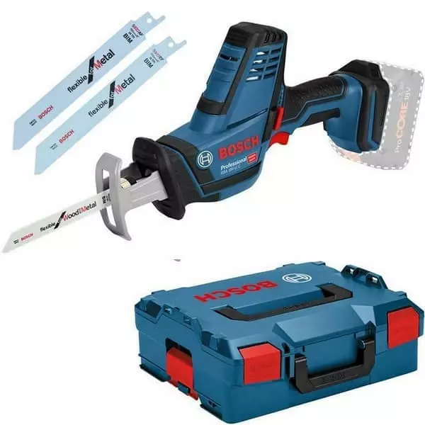 Scie sabre GSA 18V - BOSCH - Sans batterie, ni chargeur - 3 Lames - coffret - 06016A5001