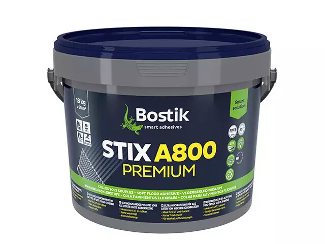 Colle sols souples Stix a800 premium - BOSTIK - seau - 306154XX