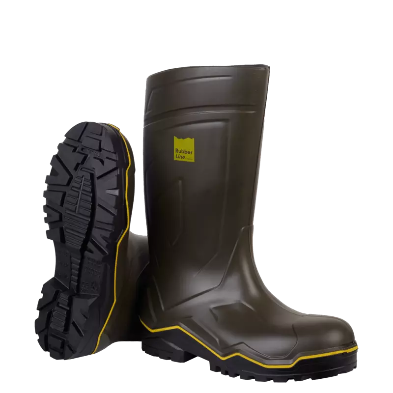 Bottes De Travail Vertes RUBBER LINE - SOLIDUR - RLO4VT