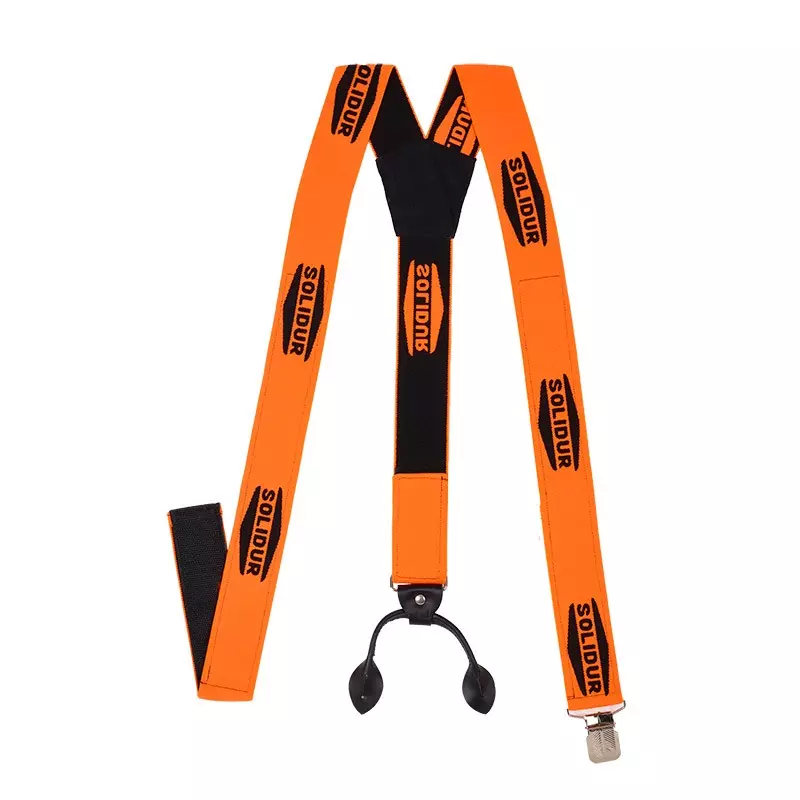 Bretelles 3 en 1 : bouton, pinces et scratch pour pantalons de marque - SOLIDUR - ACBR01-TU