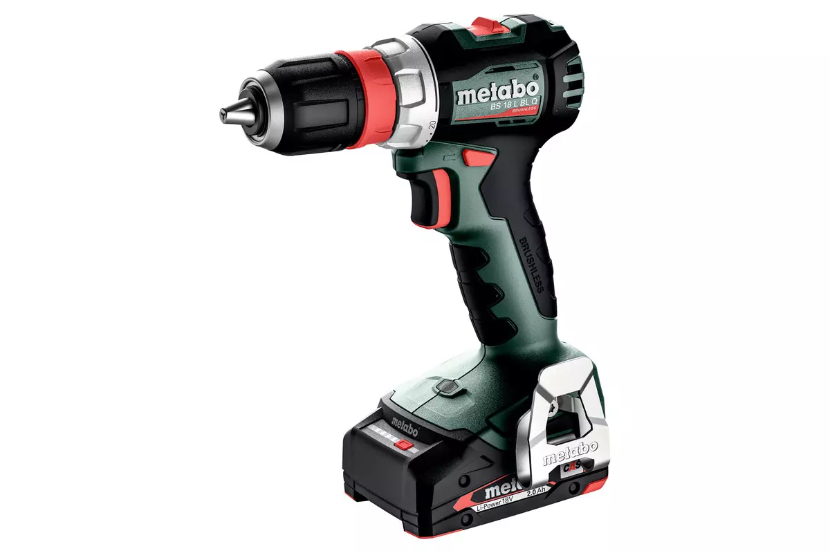 Perceuse-visseuse sans fil BS 18 L BL Q - METABO - avec 2 batteries 18V 2.0Ah - chargeur - Metabox - 613156500