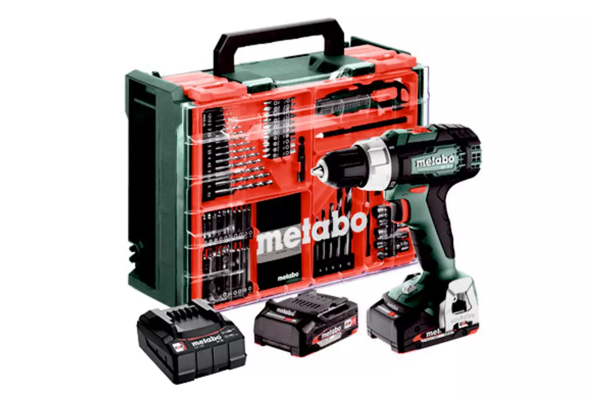 Perceuse-visseuse sans fil - BS 18 L Set - METABO - avec 2 batteries 18V2.0Ah - chargeur - coffret et accessoires - 614051710 