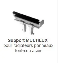 Supports tablette radiateur MULTILUX N  (la paire)