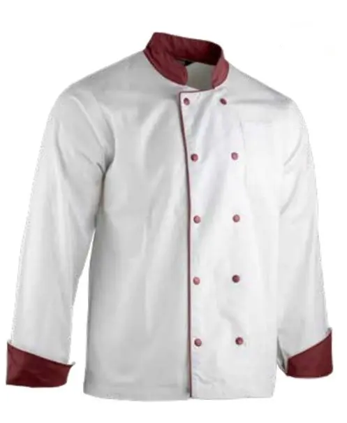 Veste de travail LMA MEDAILLON C1 blanc/bordeaux T.XL - 2299 T.5