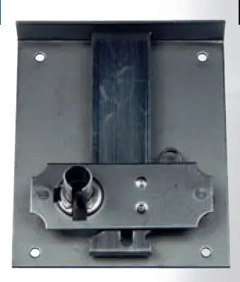 Serrure tiroir à entailler fer avec clé Ref 267F-[Axes:90mm]