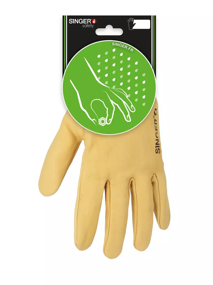 Gant tout fleur de bovin. Hydrofuge. Protège-artère. - SINGER - C50GHBBC