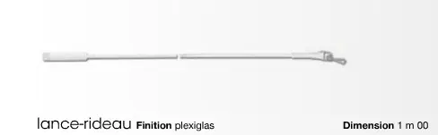 Lance rideau Plexi 1.00ML Cessot