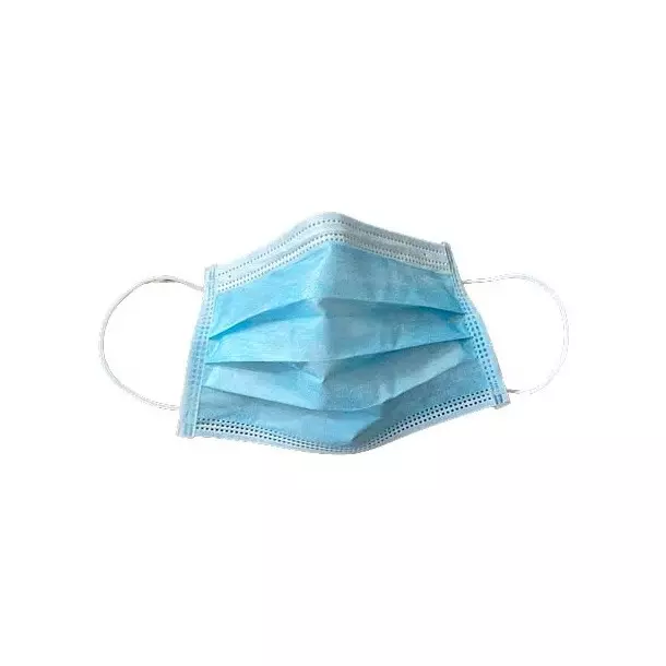 Masque chirurgical 3P Bleu à usage unique Type II norme CE - CRISTAL HYGIENE - Boîte de 50 U - F1480000