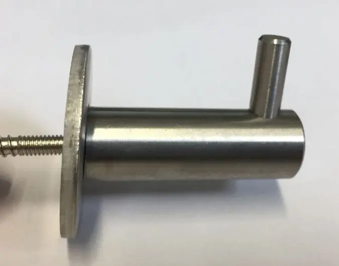 Patère  1 crochet acier inox 42mm