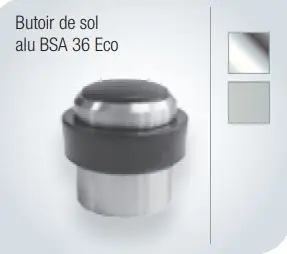 Butoir de porte au sol  Alu / Noir