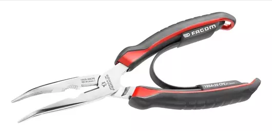 Pince à bec demi-rond long coudé 40° FACOM - 195A.20CPE