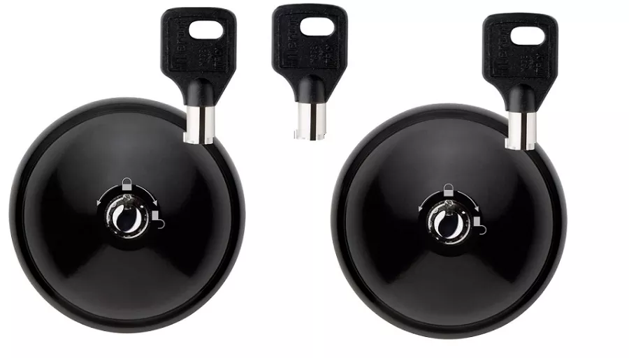 Serrure UFO³ Smart Duo Noir pour porte arrière et latérale utilitaire + 3 clés - 8090S223PN