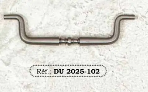 Poignée tombante DU 2025 Fer rouillé ciré-[Dimensions entraxes:Ent 130mm]