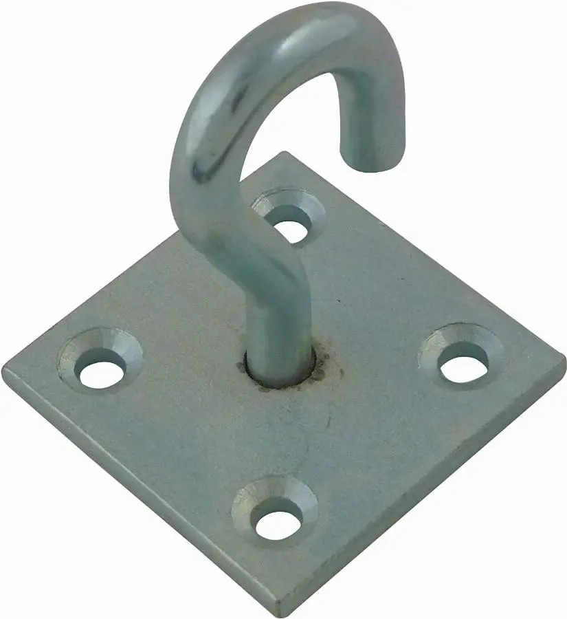 Crochet fermé à platine acier zingué Øfil 8 / ouverture 10 mm VISO - CFP80E