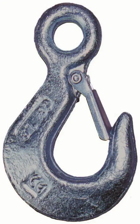 Crochet de levage à oeil et linguet acier estampé VISO CU 500Kg - LEO6E