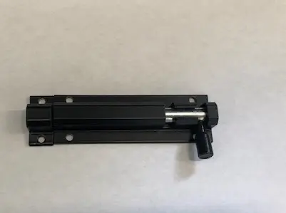 Verrou targette alu noir étroit  modèle 26 IBFM-80mm