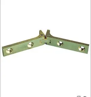 Charnière Briquet à fleur 80mm bout carré laiton