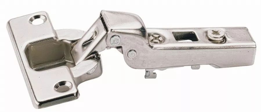 Charnière HETTICH 110° Intermat 9943 en semi-applique - Base 3 mm - TH 42 x 5,5mm - À visser - 48051    