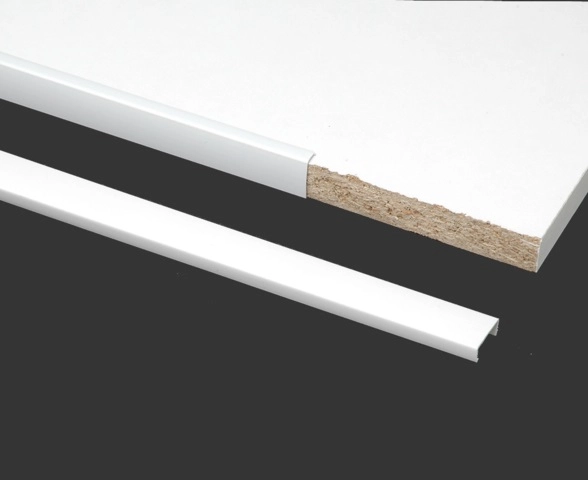 Profil d'habillage PVC chant "U" PRUNIER - 621400