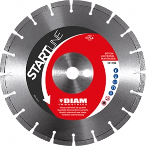 Disque diamant 22.23 pour béton armé pierre brique parpaing - DIAM INDUSTRIES - BS60