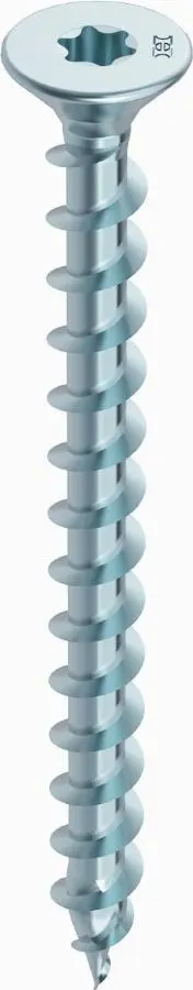Vis HECO Topix - Zingué argent - Filetage total - Tête fraisante - Torx
