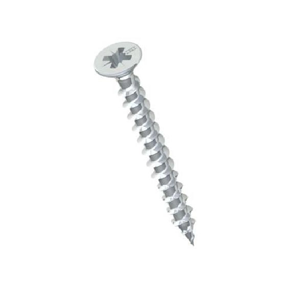 Vis HECO Fix-Plus Filetage total - Zingué Argent - Tête fraisée POSIDRIV