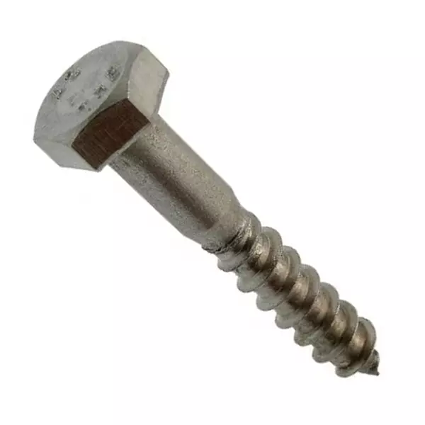 Vis à bois ACTON Tête hexa - Inox A2 - DIN 57 - 62304