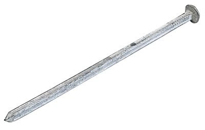 Pointe cannelée galvanisée à chaud LRM GUNNEBO - Tête plate - Boîte 5 Kg - QPE08408