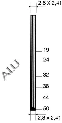 Cheville Sashpinal BOSTITICH - Aluminium - Boîte 2000 - SPIN-AL