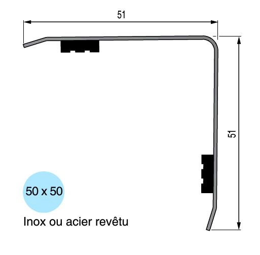 Cornière d'angle sortant 3M - 13