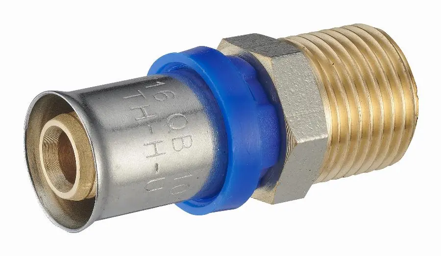 Raccord droit à sertir multiprofil TH-H-U pour tube multicouche NOYON & THIEBAULT - 31010