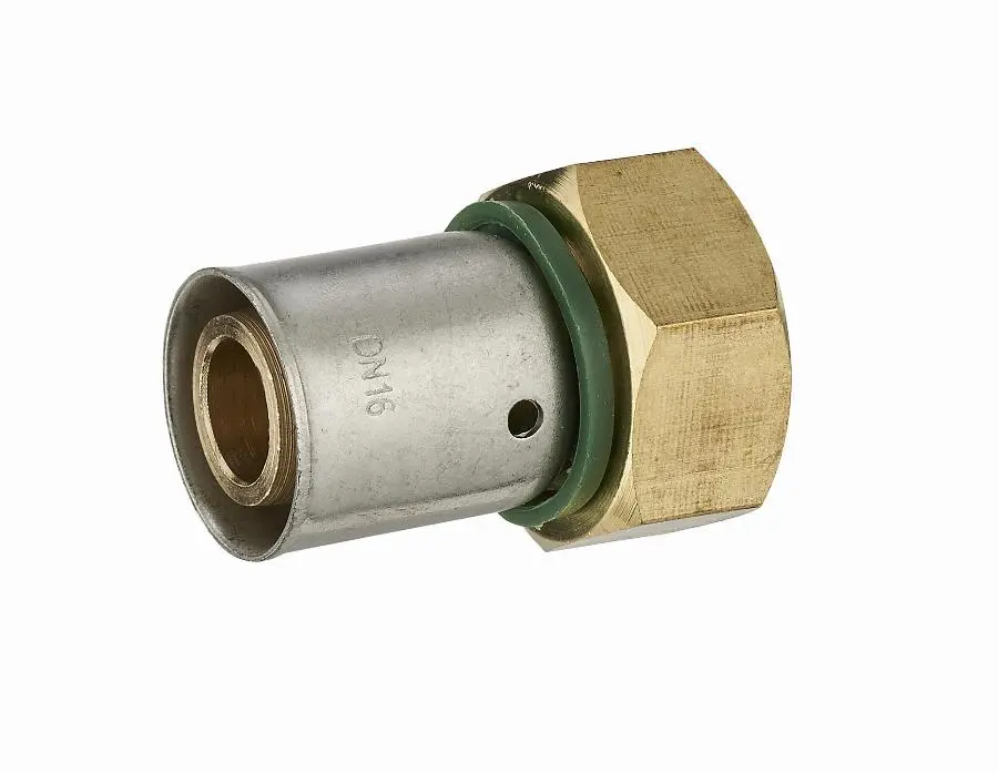 Raccord droit à sertir profil TH pour tube PER NOYON & THIEBAULT - Bague à sertir en inox - 3785