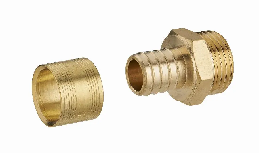 Raccord droit à glissement pour tube PER NOYON & THIEBAULT - Bague en laiton - 3186