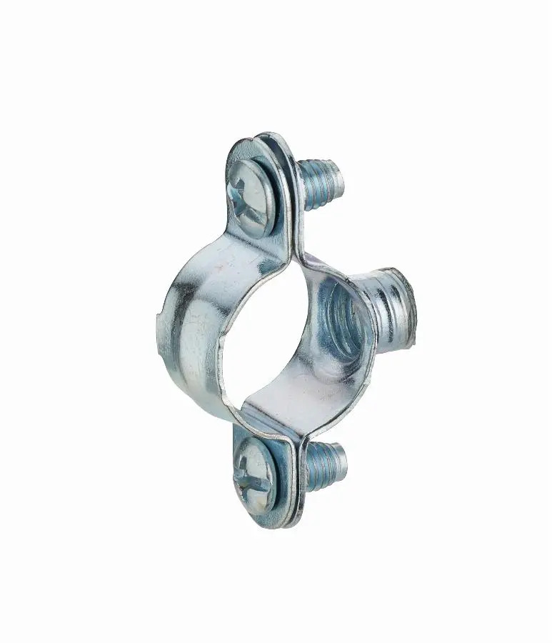 Collier de fixation simple en acier zingué pour tube NOYON & THIEBAULT - Pas de vis m7x150 - Sachet 10 pces - 66-S