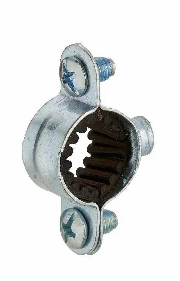 Collier de fixation isophonique simple en acier zingué pour tube NOYON & THIEBAULT - Pas de vis m7x150 - 621