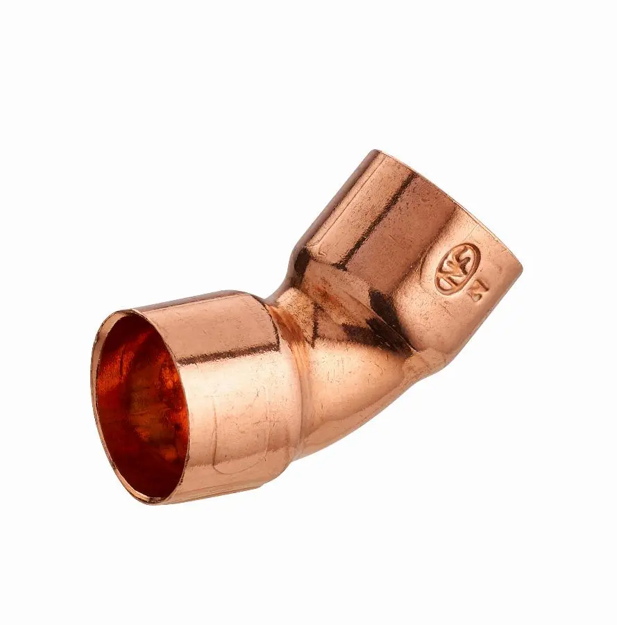 Coude cuivre à souder 45° double femelle égal NOYON & THIEBAULT - 944