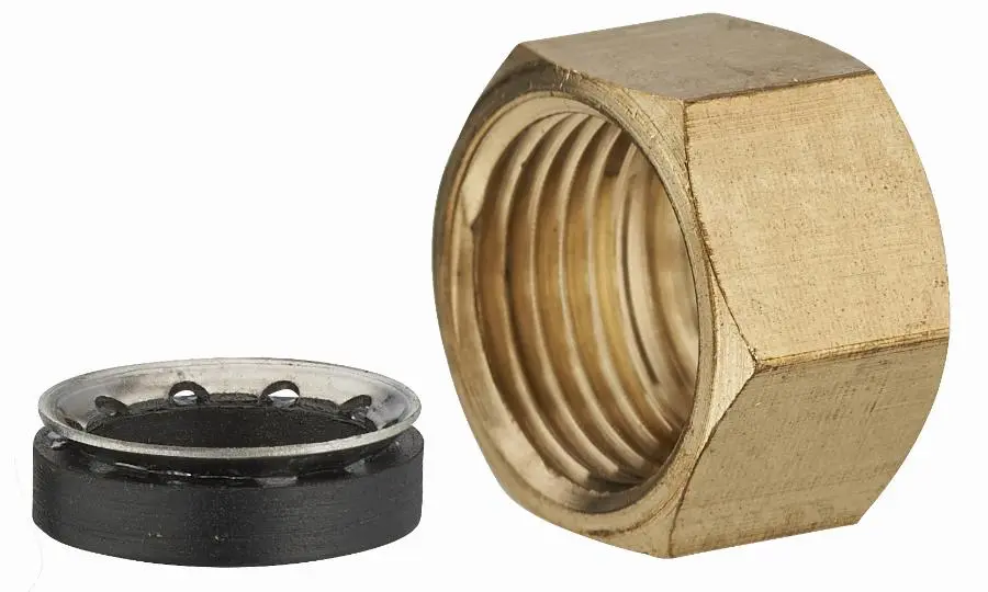 Écrou laiton + joint mixte femelle pour tube cuivre NOYON & THIEBAULT - Ø 12 mm - 460