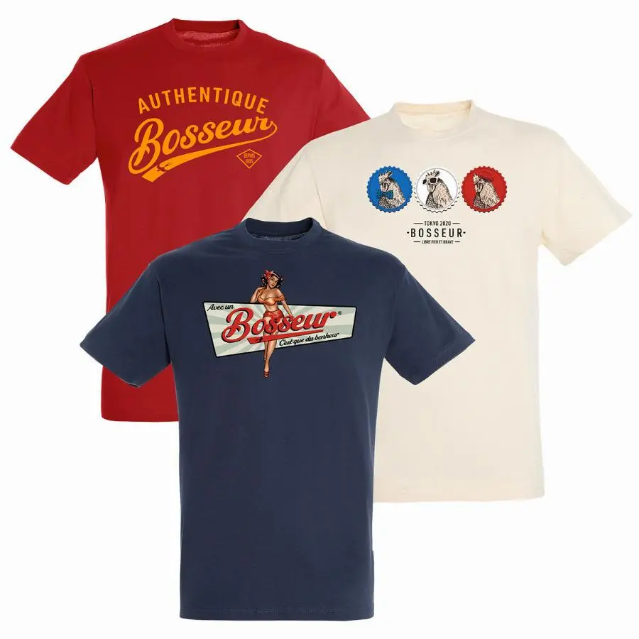 Lot de 3 tee-shirts BOSSEUR Edition Limitée 2020 - 11561