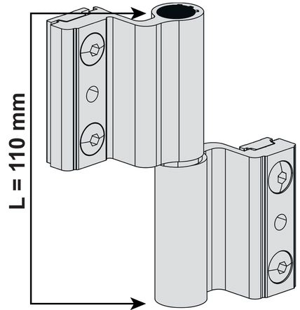 Paumelle à clamer porte fenêtre Venice Baby FAPIM - 5603A