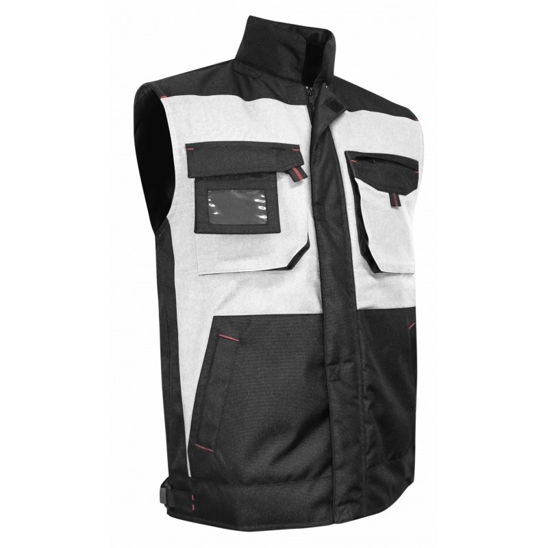 Gilet matelassé Bodywarmer Perche LMA Blanc / Gris nuit - 2129