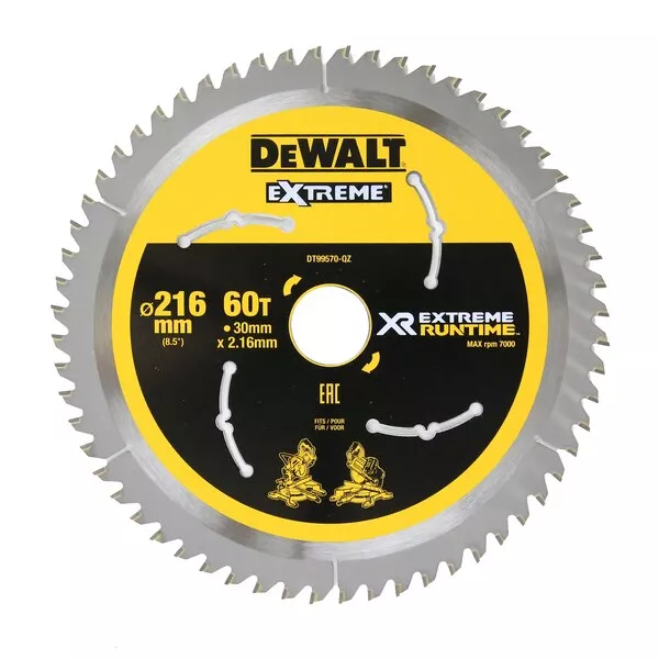 Lame scie à onglets XR Extrême runtime DEWALT - DT995