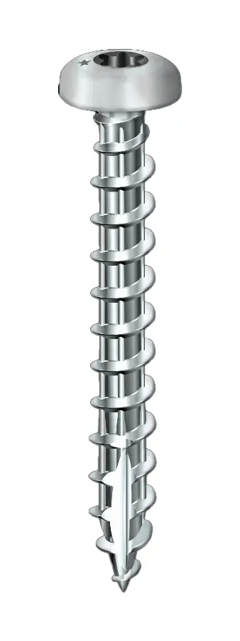 Vis bois Rocket torx à tête ronde filetage total VYNEX - acier zingué