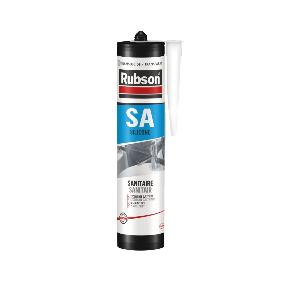 Mastic Silicone Acétique Sanitaire - RUBSON - 300ml -1651