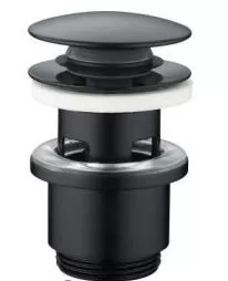 Bonde métal clic-clac THERMADOR avec trop plein noire - BONDNE