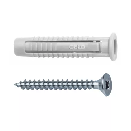 Cheville nylon FX 6 + vis à bois - CELO - XXFXSZ