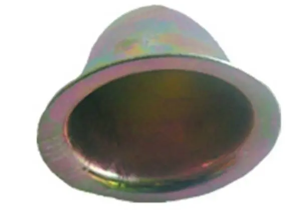 Rosace conique ING Fixation Ø14 x 32 mm - Zingué jaune - boîte de 100 - A503010