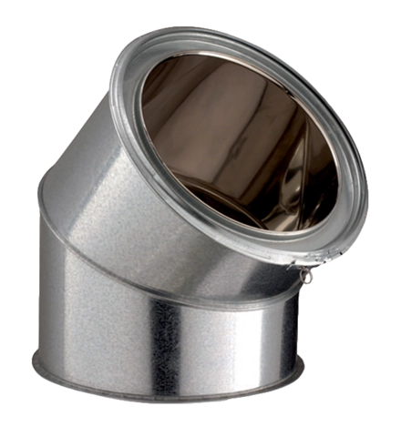 Coude isolé 45° inox/galva Ø230 EC 45°-230 POUJOULAT - 32230021                      