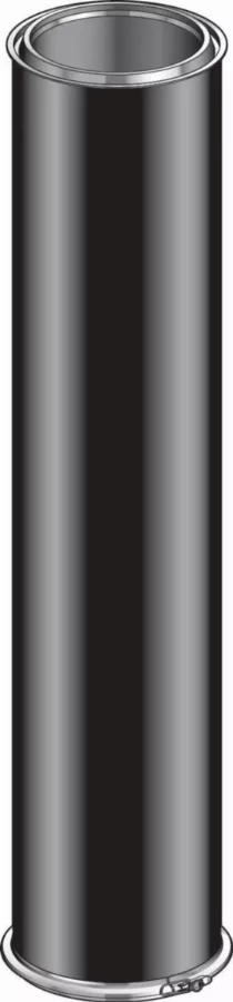 Conduit isolé inox/inox Ø230 L.133 cm ED1330-230i ral noir mat POUJOULAT - 31230006NOIR            