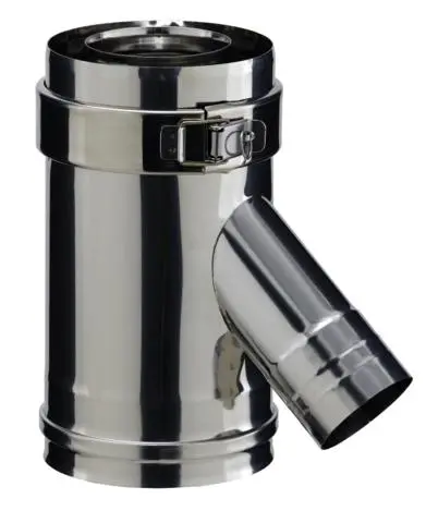 Conduit droit prise air 135° 80/130 PGI EDPA135 80 PGI POUJOULAT - 37080789            