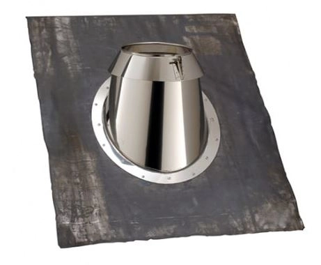 Solin universel Sum Multi 230I POUJOULAT 30 à 45° Inox/Noir mat RAL9019 - 31999453